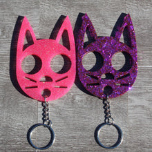 Load image into Gallery viewer, Self Defense Kitty Keychains
